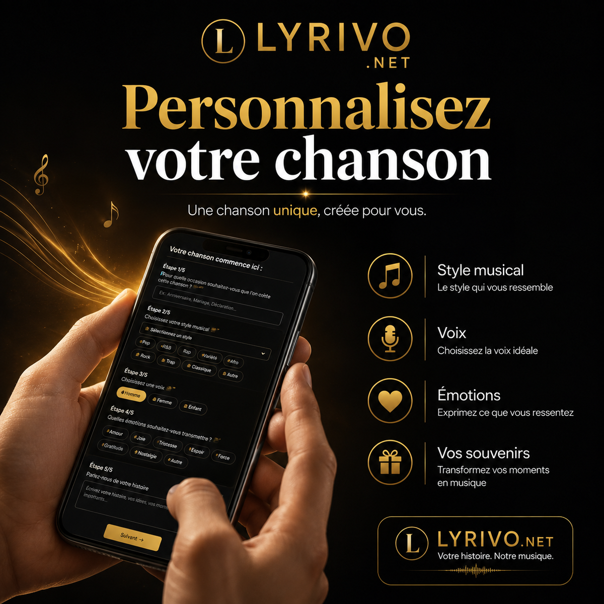 Créez votre chanson sur mesure